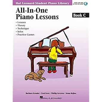all in one piano lessons book c book/online audio pap/com edition fred kern, barbara kreader, phillip