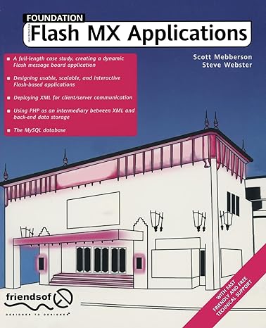 foundation flash mx applications 1st edition steve webster ,scott mebberson 1590591682, 978-1590591680