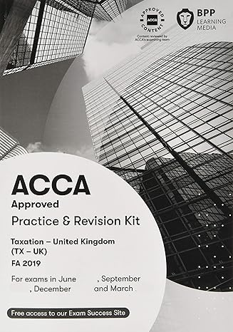 acca taxation fa2019 1st edition bpp learning media 1509728163, 978-1509728169