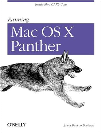 running mac os x panther 1st edition james duncan davidson 0596005008, 978-0596005009