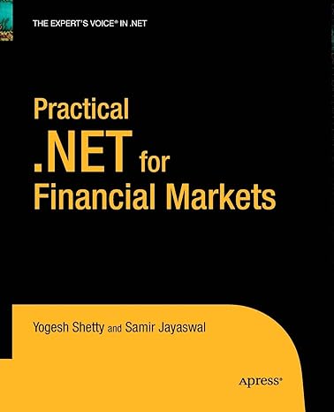 practical net for financial markets 1st edition vivek shetty ,manish jayaswal 1430211768, 978-1430211761