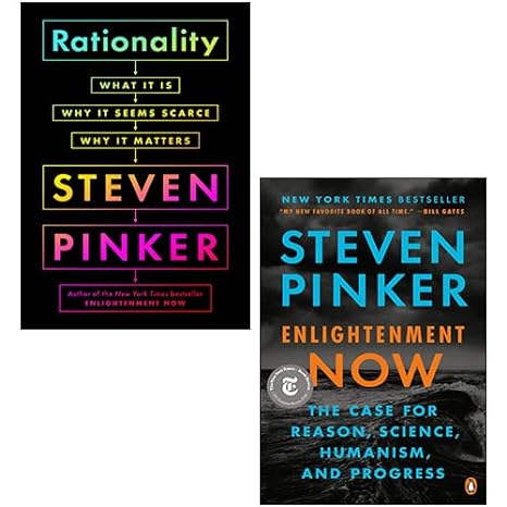 rationality hardcover enlightenment now 2 books collection set by steven pinker 1st edition steven pinker