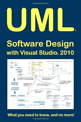 uml software design with visual studio 2010 what you need to know and no more 1st edition tony loton