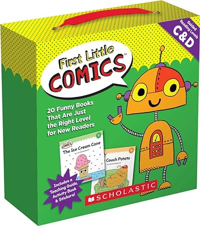 first little comics parent pack levels c and d 20 funny books that are just the right level for new readers