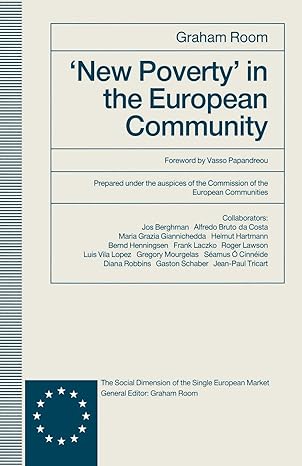 new poverty in the european community 1st edition graham room 1349210900, 978-1349210909