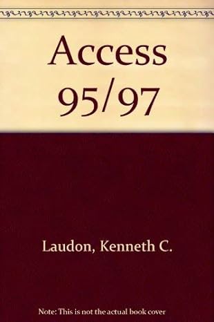 interactive computing series microsoft access 97 1st edition kenneth c laudon ,michael banino ,evan kantor