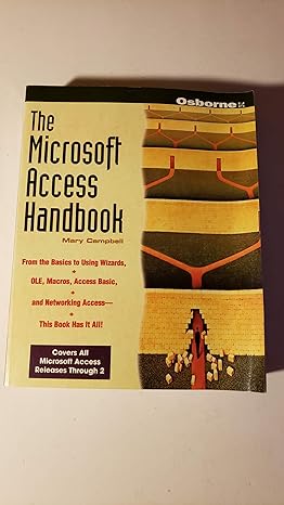 the microsoft access handbook 2nd edition mary v campbell 0078820146, 978-0078820144