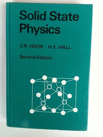 solid state physics 2nd edition j r hook ,h e hall 0471928046, 978-0471928041