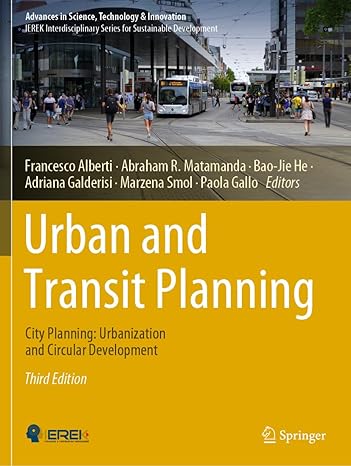 urban and transit planning city planning urbanization and circular development 3rd edition francesco alberti