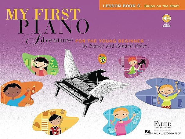 my first piano adventure lesson book c with online audio 1st edition nancy faber, randall faber 1616776234,