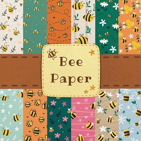 bee paper buzzing with creativity discover the sweetest bee themed paper collection handmade double sided and