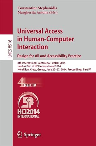 universal access in human computer interaction design for all and accessibility practice 8th international
