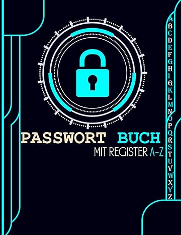 passwortbuch mit register a z passwort organizer mit alphabethischen tabs zum verwalten von ber 300 passw