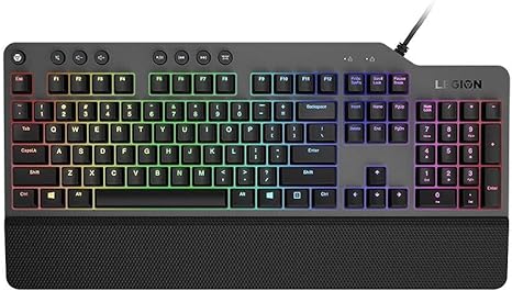 lenovo gy40t26478 legion k500 rgb mechanical gaming keyboard 3 zone full size keyboard 7 user programmable