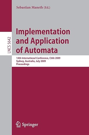 implementation and application of automata 14th international conference ciaa 2009 sydney australia july 14