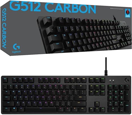 logitech g512 lightsync rgb mechanical gaming keyboard gx red linear 1st edition logitech b084ytcwl4