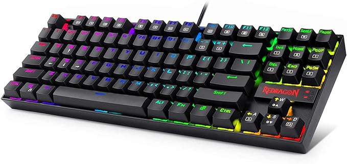 redragon k552 mechanical gaming keyboard 60 compact 87 key kumara wired cherry mx blue switches equivalent