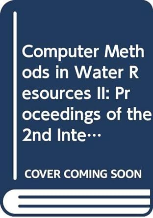 computer methods in water resources ii proceedings of the 2nd international conference on computer methods