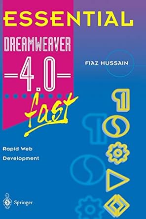 essential dreamweaver 4 0 fast 1st edition fiaz hussain 1852335734, 978-1852335731