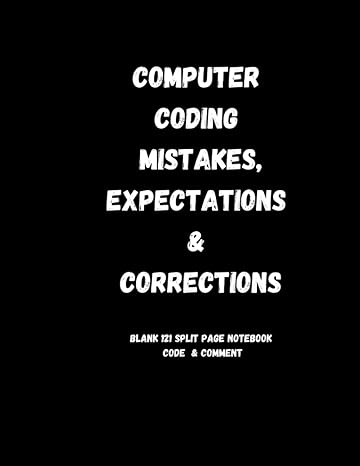 coding mistakes expectations and corrections 1st edition note book trade b0b4fv3d79