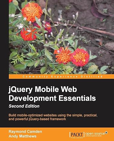 jquery mobile web development essentials 2nd edition raymond camden ,andy matthews 1782167897, 978-1782167891