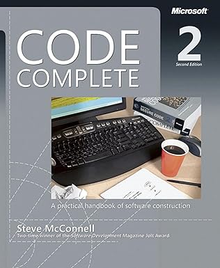 code complete a practical handbook of software construction second edition 2nd edition steve mcconnell