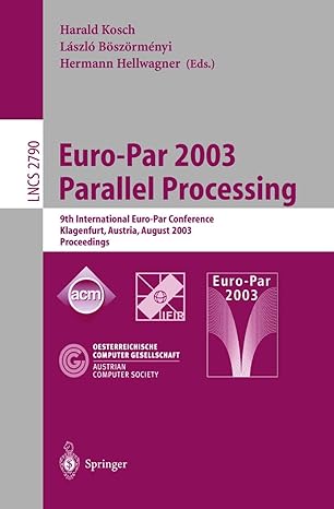 euro par 2003 parallel processing 9th international euro par conference klagenfurt austria august 26 29 2003