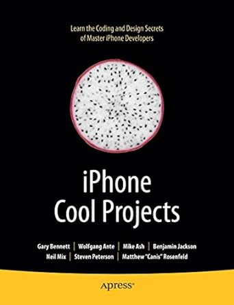 iphone cool projects 1st edition wolfgang ante ,gary bennett ,benjamin jackson ,neil mix ,steven peterson