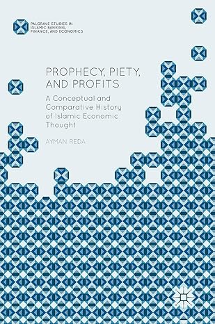 prophecy piety and profits a conceptual and comparative history of islamic economic thought 1st edition ayman