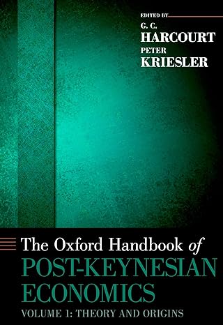 the oxford handbook of post keynesian economics volume 1 critiques and methodology 1st edition g c harcourt