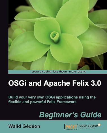 osgi and apache felix 3 0 beginners guide 1st edition walid joseph gedeon 1849511381, 978-1849511384