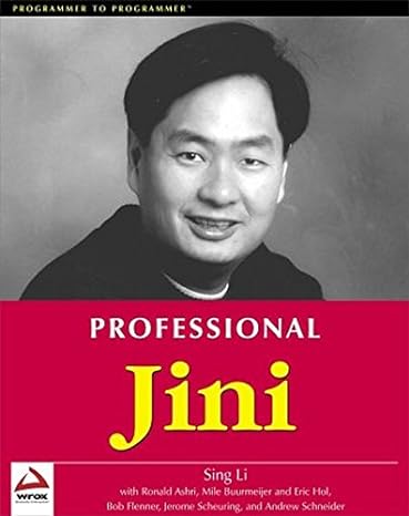 professional jini 1st edition sing li ,mile burmeijer ,jerome scheuring 1861003552, 978-1861003553