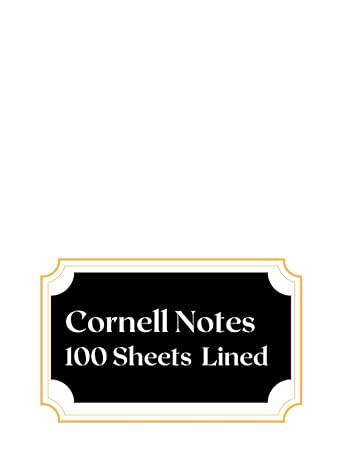 cornell notes lined plain white cover 1st edition andrea allen b09fbz3q4q, 979-8469750437