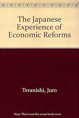 the japanese experience of economic reforms 1st edition juro teranishi ,yutaka kosai 0312085605,