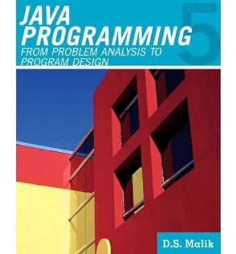 java programming from problem analysis to program designjava programming from problem analysis to program