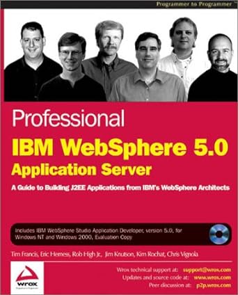 professional ibm websphere 5 0 application server 1st edition rob high ,eric herness ,chris vignola ,tim