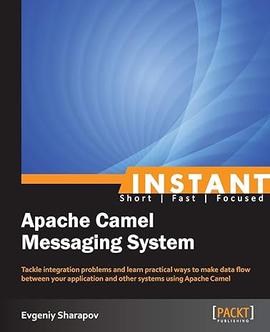 instant apache camel messaging system 1st edition evgeniy sharapov 1782165347, 978-1782165347