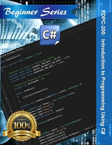 fdpc 200 introduction to programming using c# 1st edition mr. michael joseph tripi sr., john heslep, ananya