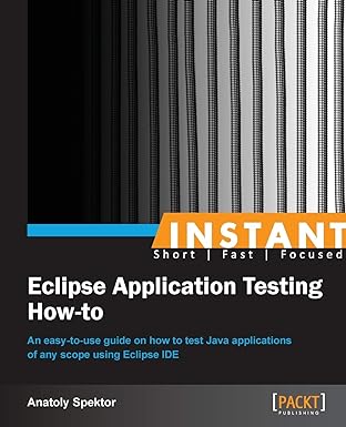 instant eclipse application testing how to 1st edition anatoly spektor 1782163247, 978-1782163244