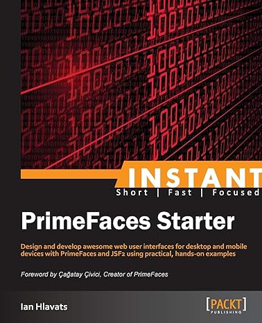 instant primefaces starter 1st edition ian hlavats 1849519900, 978-1849519908