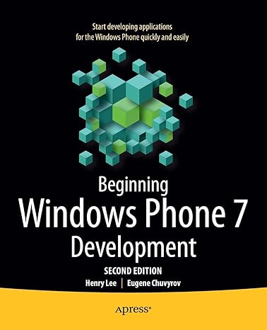 beginning windows phone 7 development 2nd edition henry lee ,eugene chuvyrov 1430235969, 978-1430235965