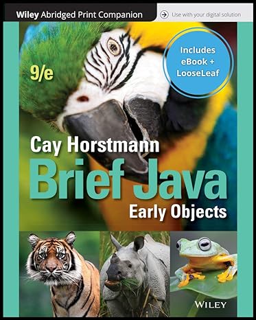 brief java early objects 9th edition cay s horstmann 1119499305, 978-1119499305