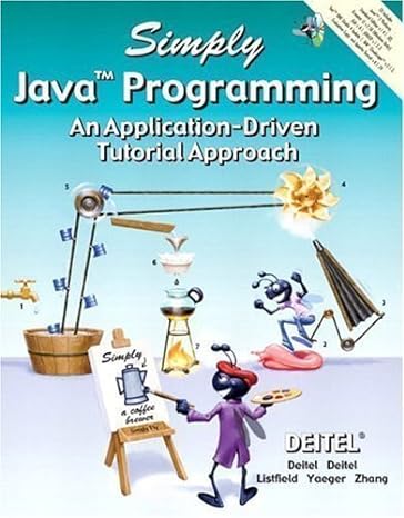 simply java programming an application driven tutorial approach by harvey m deitel published by prentice hall