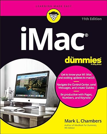 imac for dummies 11th edition mark l. chambers 1119806666, 978-1119806660