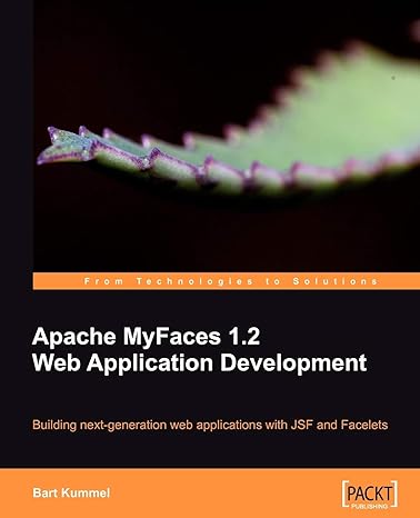 apache myfaces 1 2 web application development revised edition bart kummel 1847193250, 978-1847193254