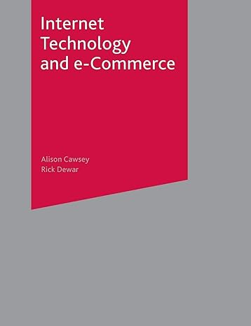 internet technology and e commerce 2003rd edition alison cawsey ,rick dewar 0333989996, 978-0333989999