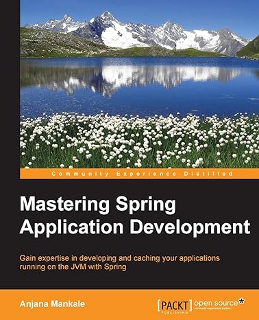 mastering spring application development 1st edition anjana mankale 1783987324, 978-1783987320