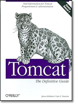 tomcat the definitive guide vital information for tomcat programmers and administrators 1st edition jason