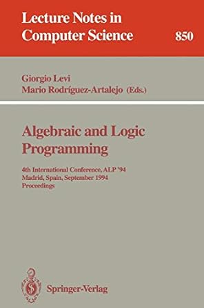 algebraic and logic programming 4th international conference alp 94 madrid spain september 14  1994