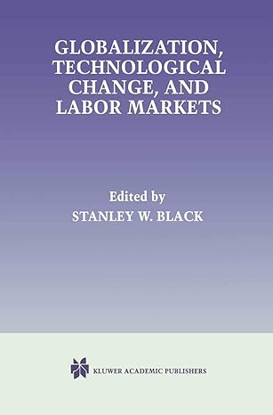 globalization technological change and labor markets 1998th edition stanley w black 0792383184, 978-0792383185